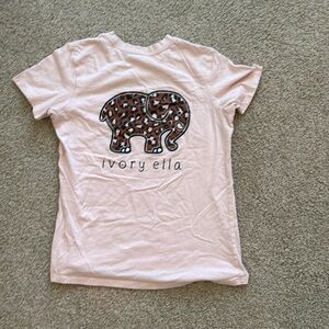 Ivory Ella Leopard Print Unisex T-Shirt